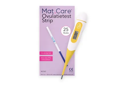 Mat Care BBT ovulatiethermometer + XL pack 25 ovulatietest strip