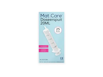Mat Care Spuit 20ml - 25 stuks