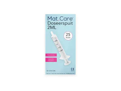Mat Care Spuit 2ml - 25 stuks