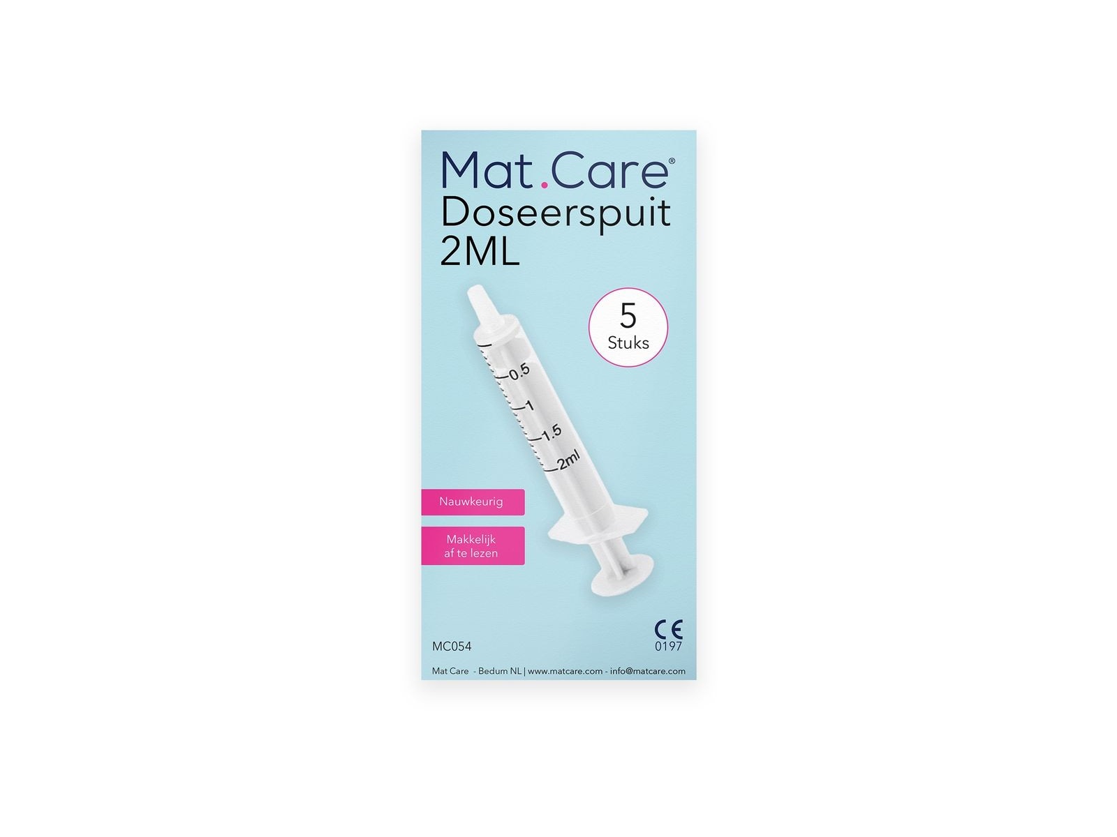 Mat Care Spuit 2ml - 5 stuks - Afbeelding 1 van 3