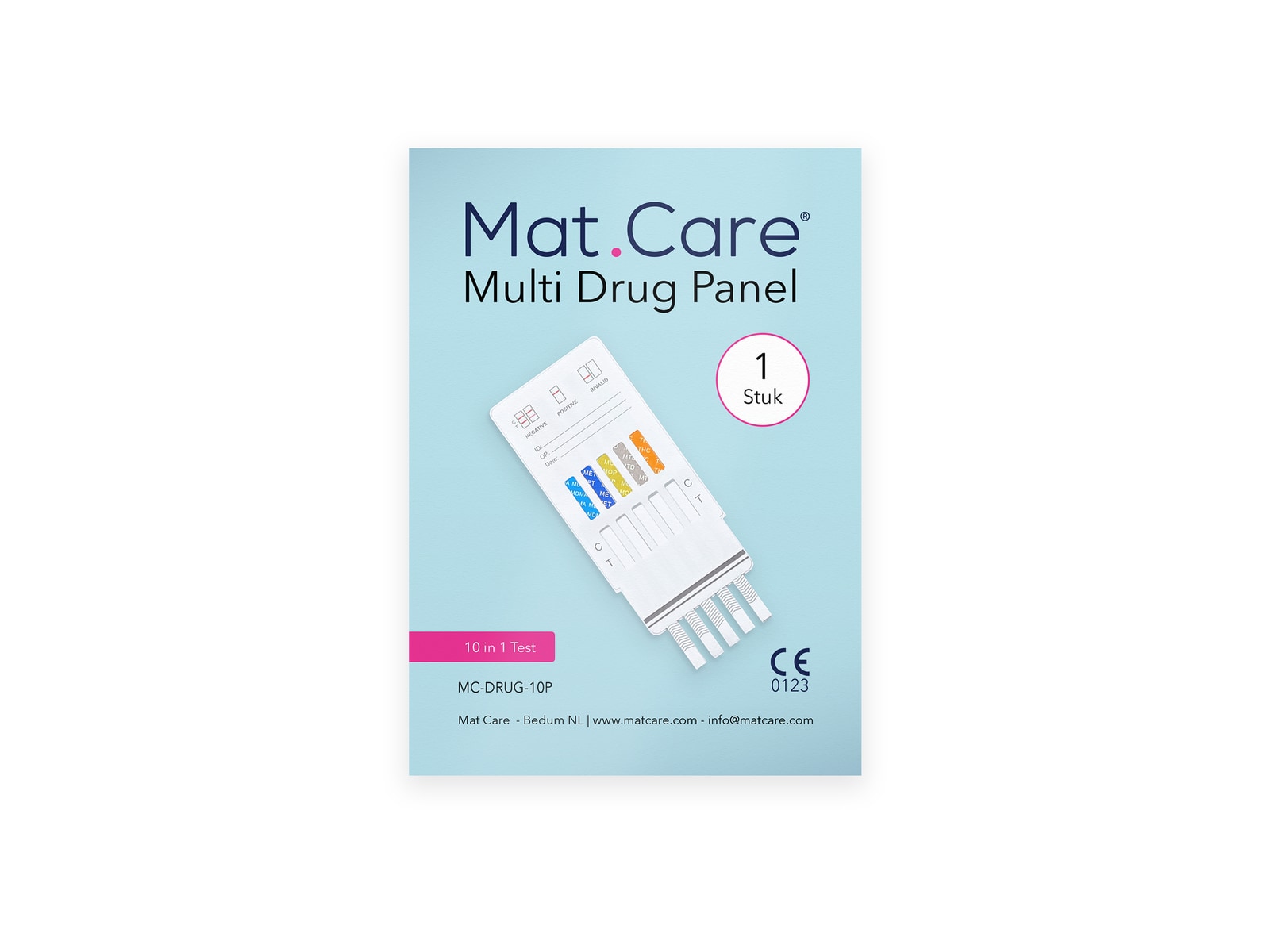 Mat Care Multi Drug Test 10 parameters - 1 test - Afbeelding 1 van 2