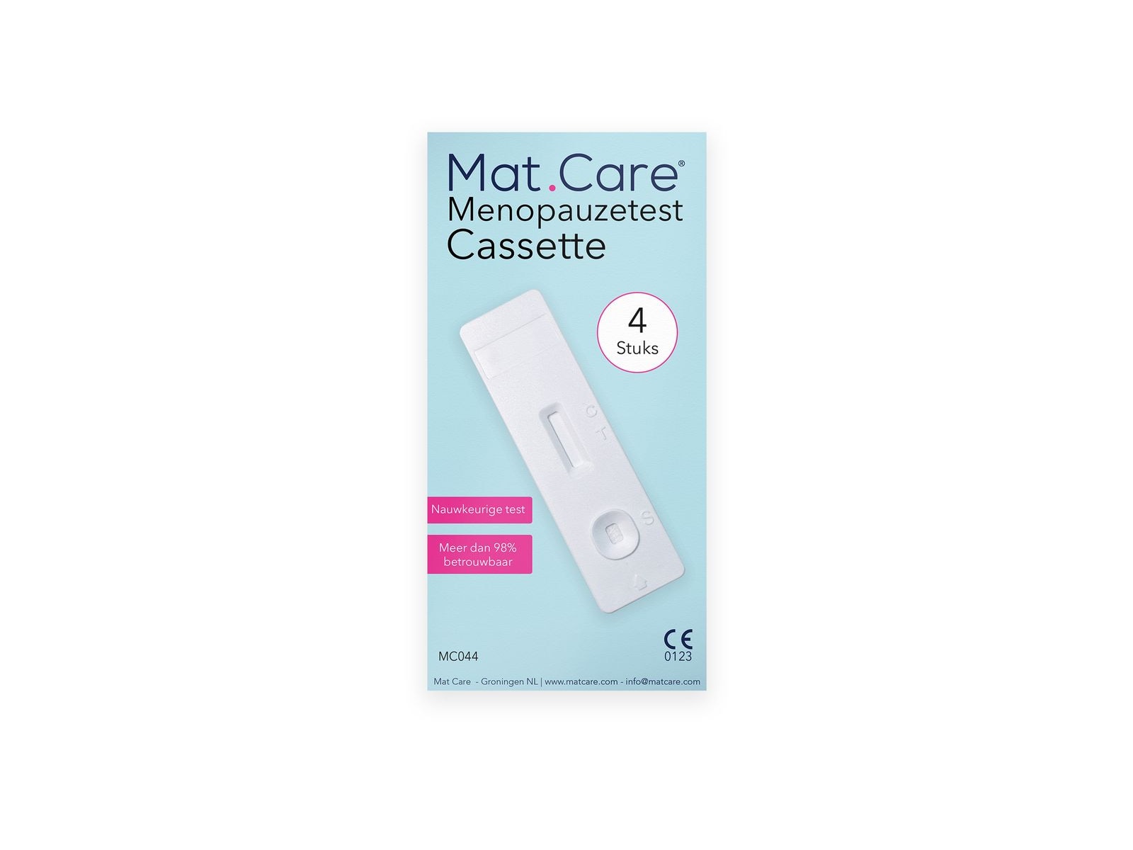 Mat Care Menopauzetest cassette - 4 testen - Afbeelding 1 van 3