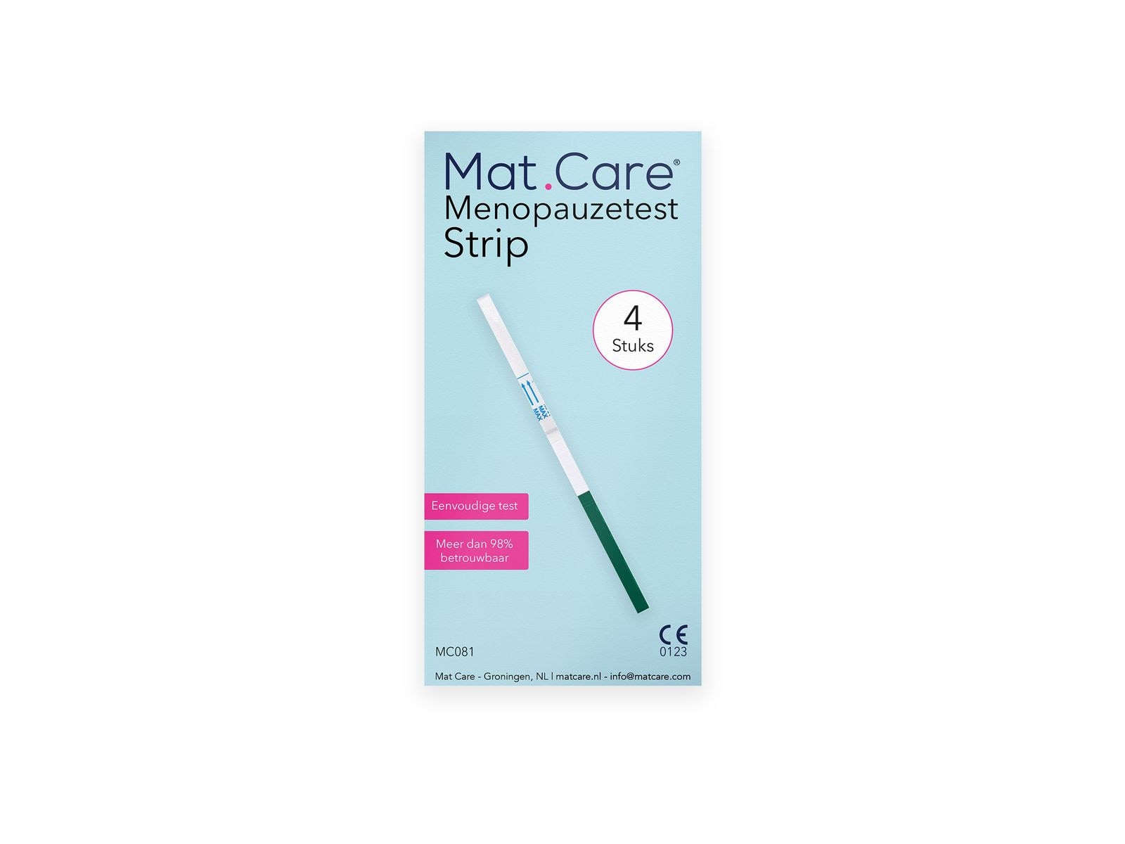 Mat Care Menopauzetest Strip - 4 testen - Afbeelding 1 van 3