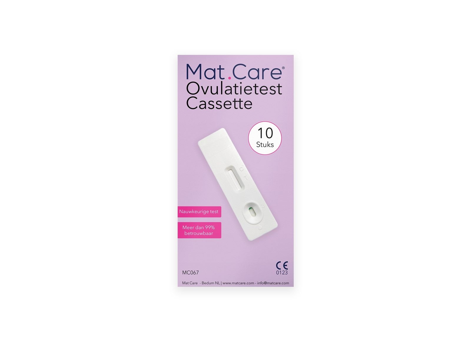 Mat Care Ovulatietest cassette - 10 testen - Afbeelding 1 van 2