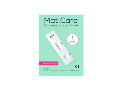 Mat Care Canine Distemper Virus Test voor Honden - 1 test