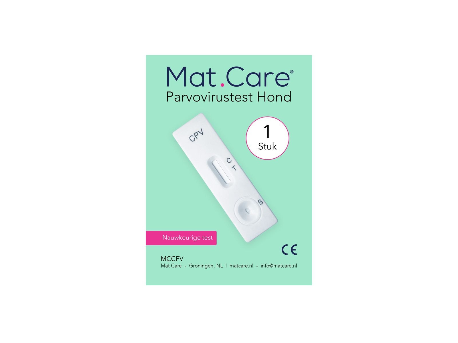 Mat Care Canine Parvo Virus Test voor Honden - 1 test - Afbeelding 1 van 2