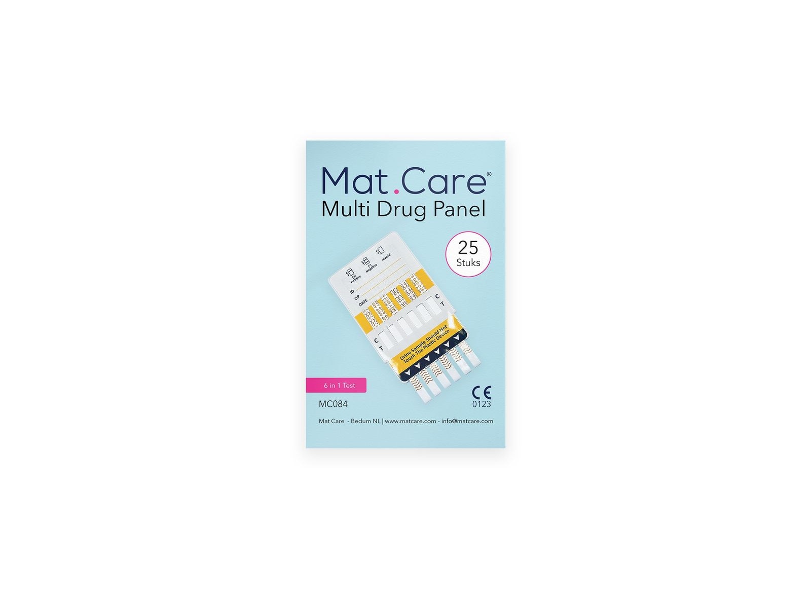 Mat Care Multi Drug Test 6 parameters - 24 testen - Afbeelding 1 van 1