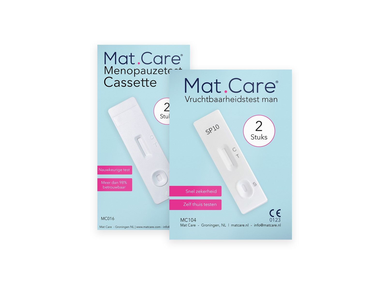 Mat Care vruchtbaarheidstest man + vrouw (2 x 2 testen) - Afbeelding 1 van 4