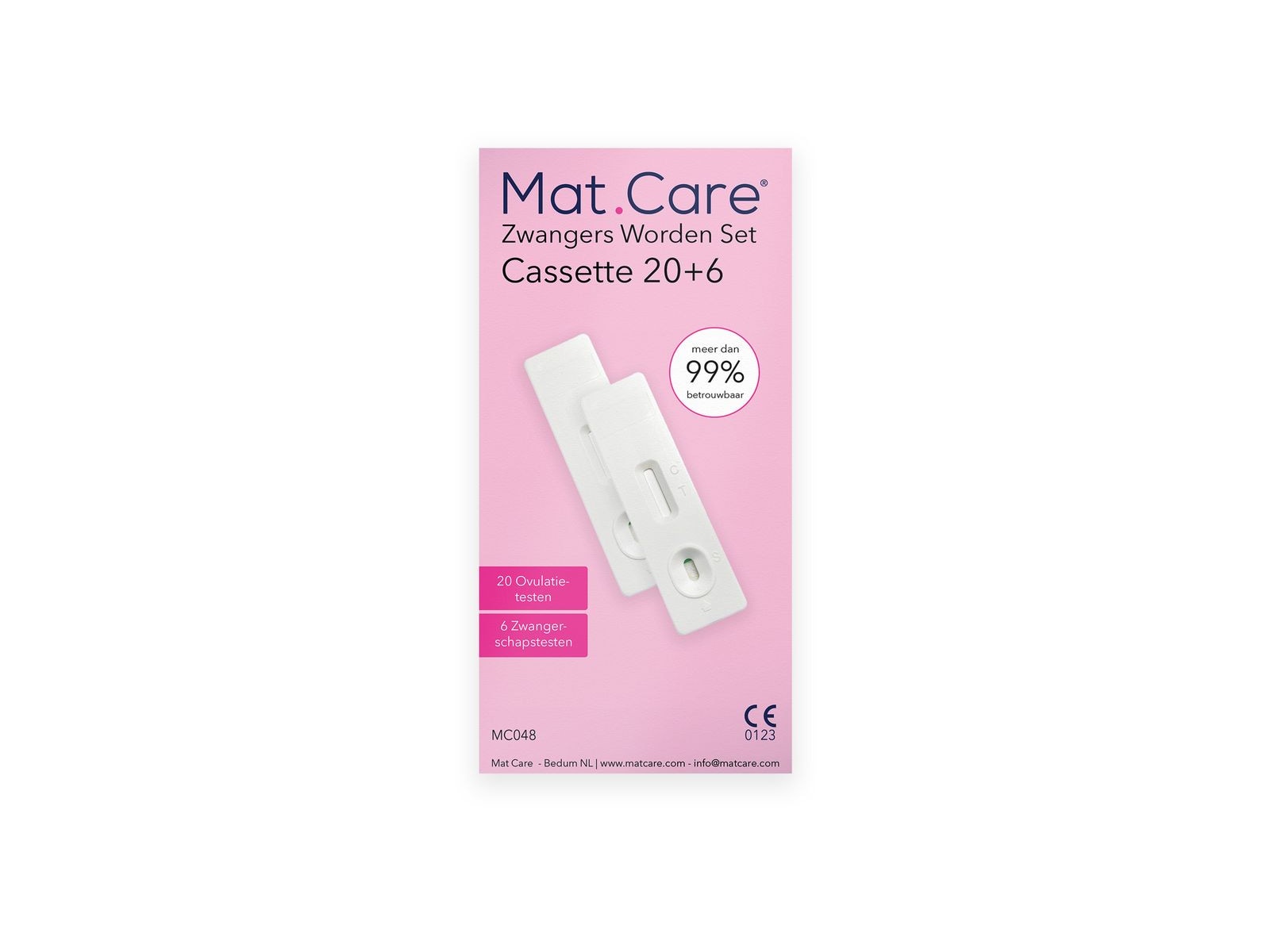 Mat Care Zwanger worden set Cassette 20 ovulatietesten + 6 zwangerschapstesten - Afbeelding 1 van 2
