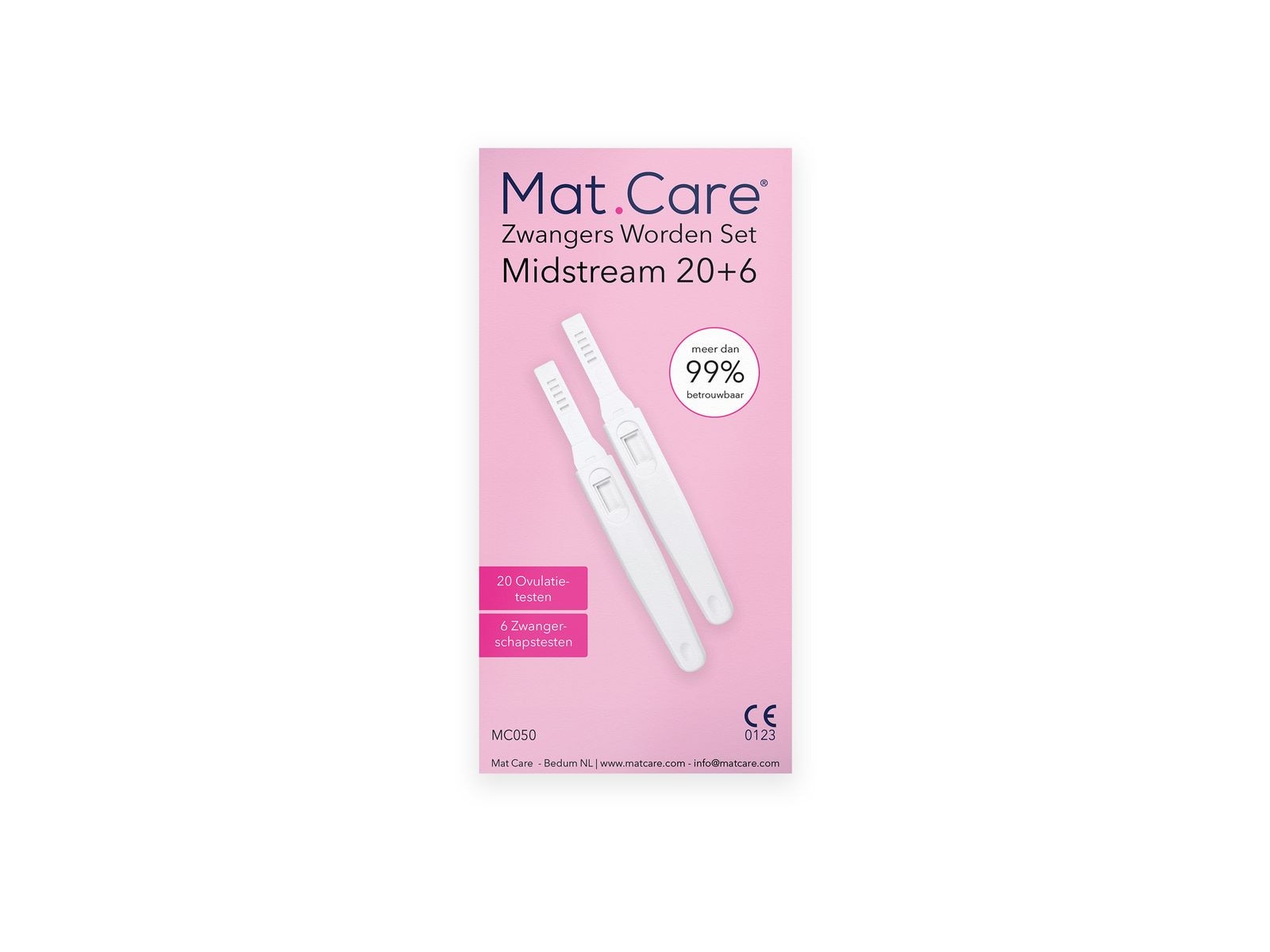 Mat Care Zwanger worden set Midstream 20 ovulatietesten + 6 zwangerschapstesten - Afbeelding 1 van 2