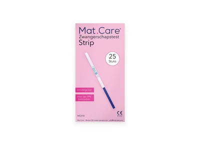 Mat Care Vroege Zwangerschapstest Strip XL pack - 25 testen