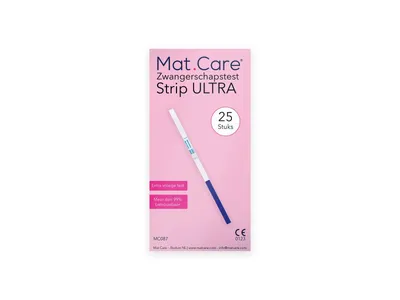 Mat Care Vroege Zwangerschapstest Strip Ultra  XL pack - 25 testen