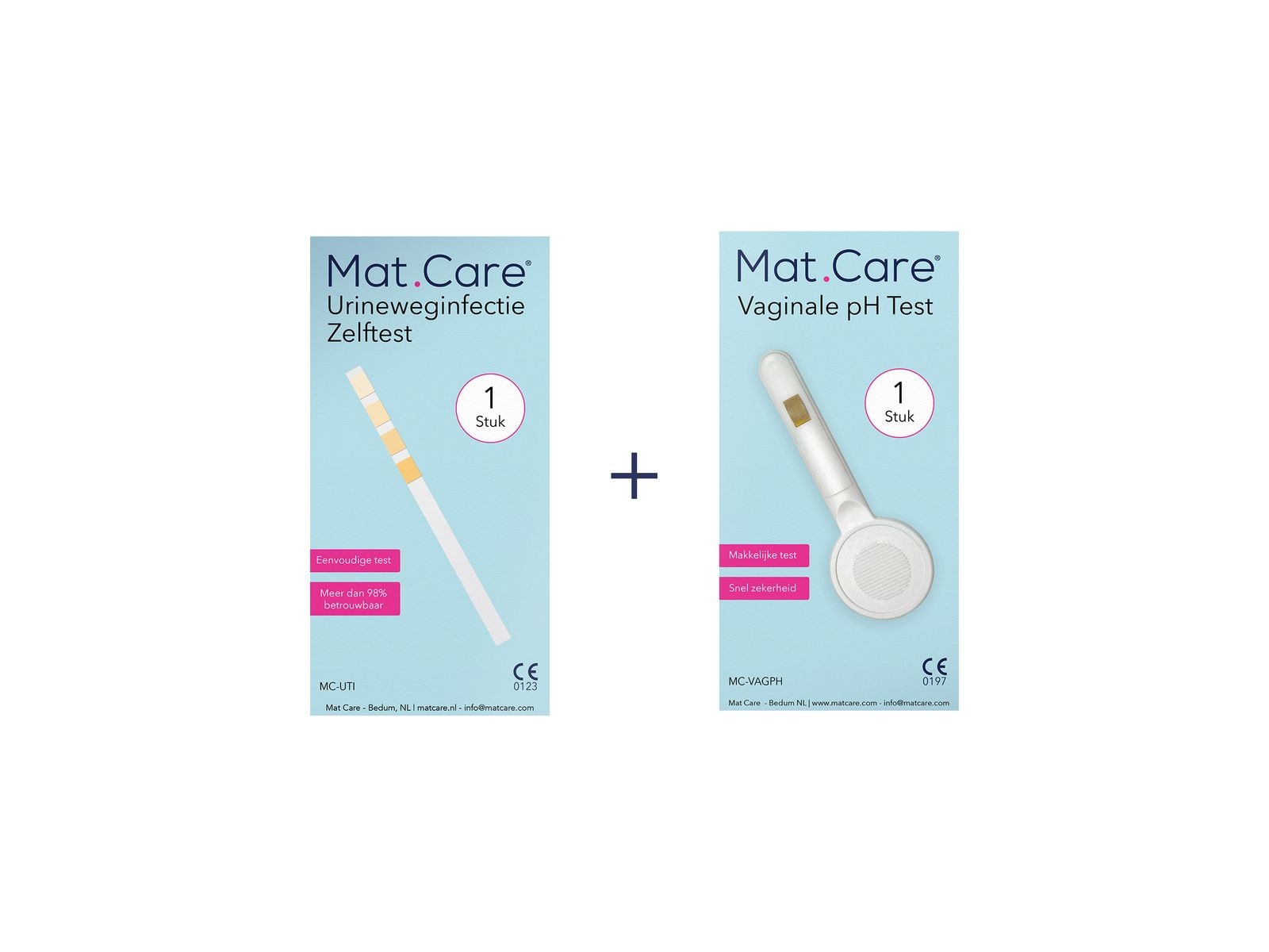 Mat Care Vaginale test 1 + Blaasontsteking 1 - Afbeelding 1 van 2